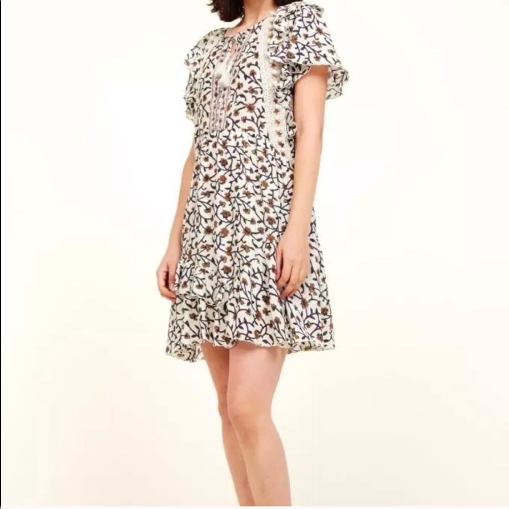 Sea New York Dress Kaylee Pom Pom Cotton A Line